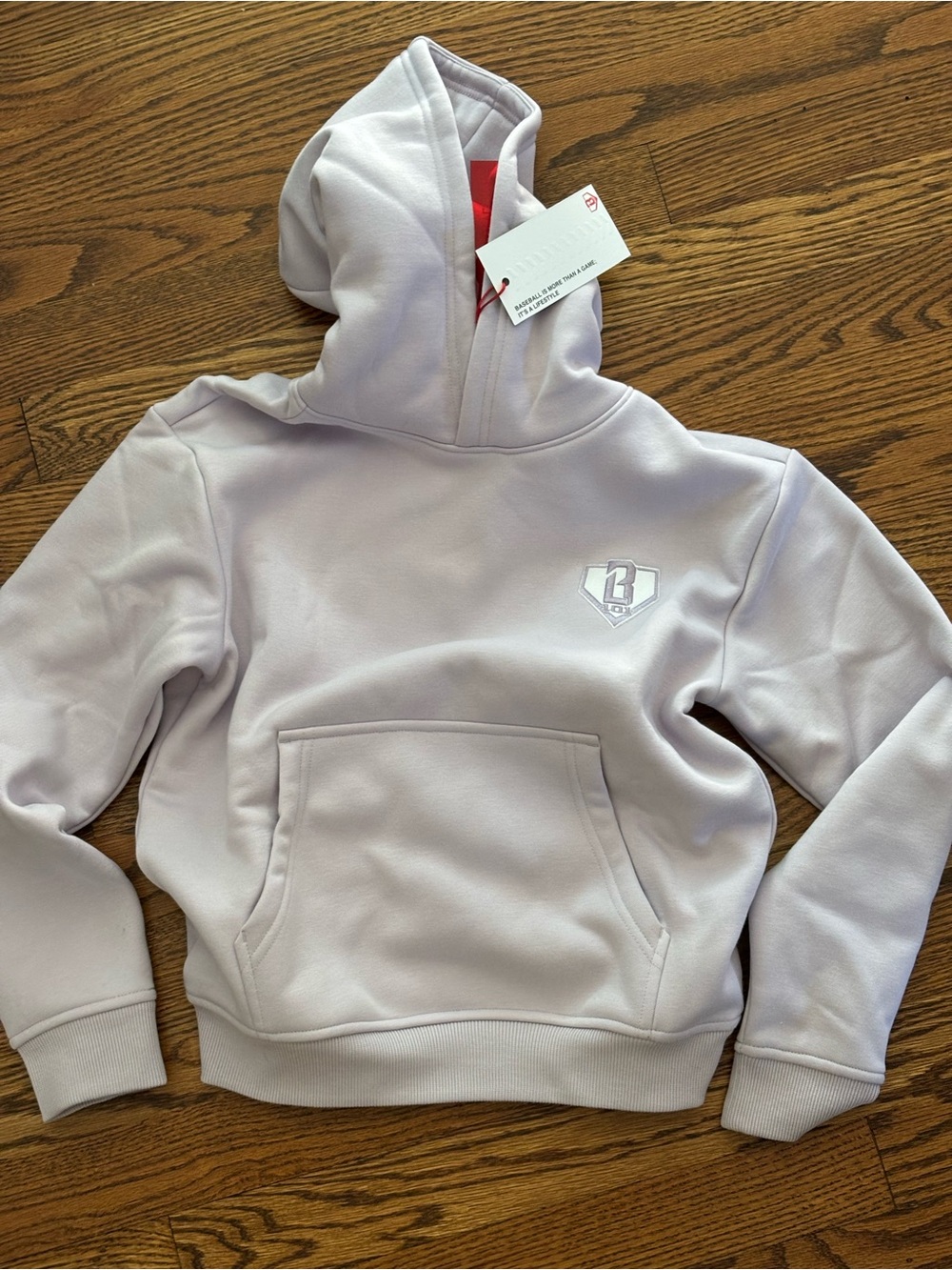 BL101 Youth Lilac Hooded Pullover Sweatshirt